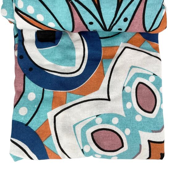 Tapestry Throw College Dorm Apartment 60in x 60 in Turquoise Coral New - Picture 10 of 14